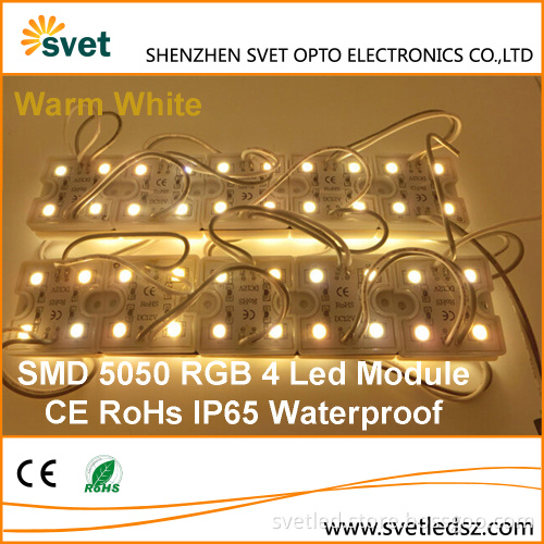 SMD 5050 4 Leds Waterproof Smart Pixel RGB Led Module for Signs with CE RoHs